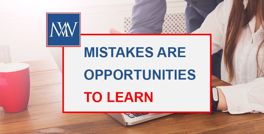 mistakes are oppotunities to learn
