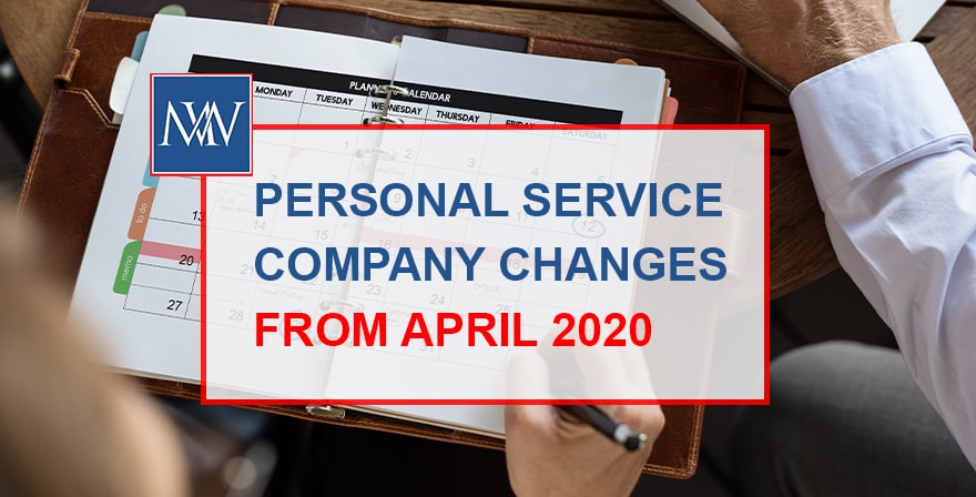personal service company changes from april 2020