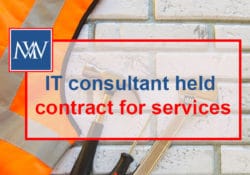 IT consultant contract for services