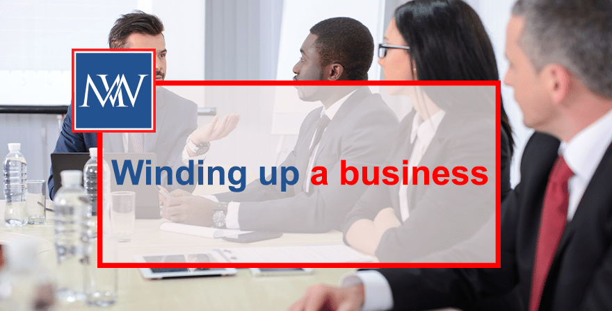 Winding up a business