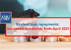 Student loan repayments: Increased thresholds from April 2021