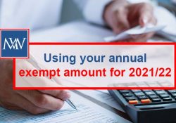 Using your annual exempt amount for 2021/22