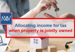 Allocating income for tax when property is jointly owned