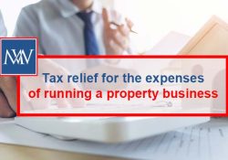 Tax relief for the expenses of running a property business