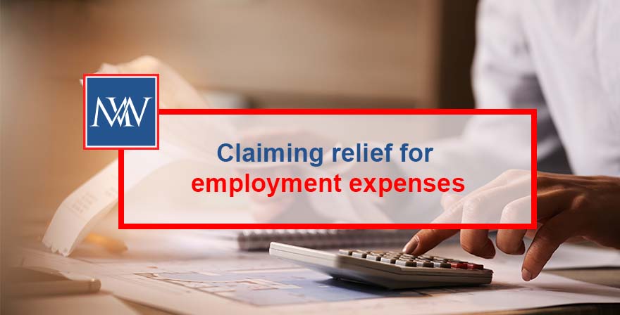 Claiming relief for employment expenses