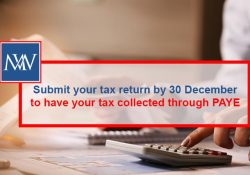 Submit your tax return by 30 December