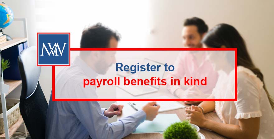 Register to payroll benefits in kind