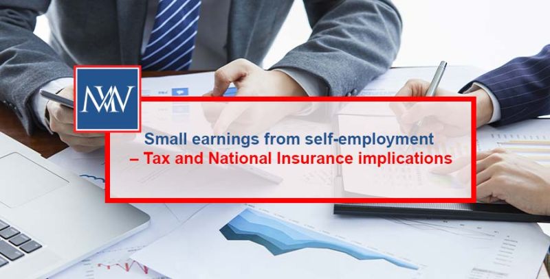 Small earnings from self-employment – Tax and National Insurance implications