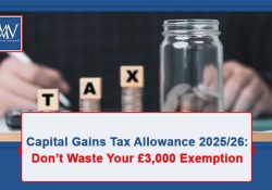 Capital Gains Tax annual exempt amount 2025/26